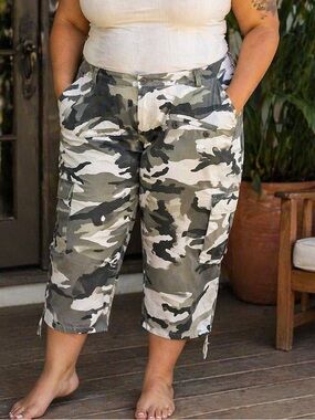 Camo Military Cargo Capri Pants 5XL Regular Rothco BDU Plus Size Tactical